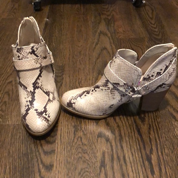 Fergalicious Shoes - snakeskin booties